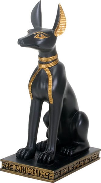 Anubis Sitting Egyptian Sculpture - Image 2