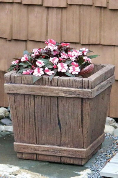 Castaway Square Planter 18.5" High