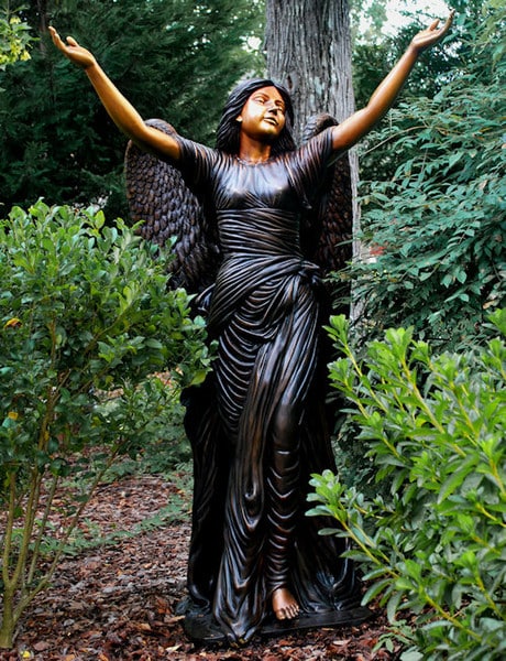 Celestine Angel Bronze Sculpture 68" High - Image 3