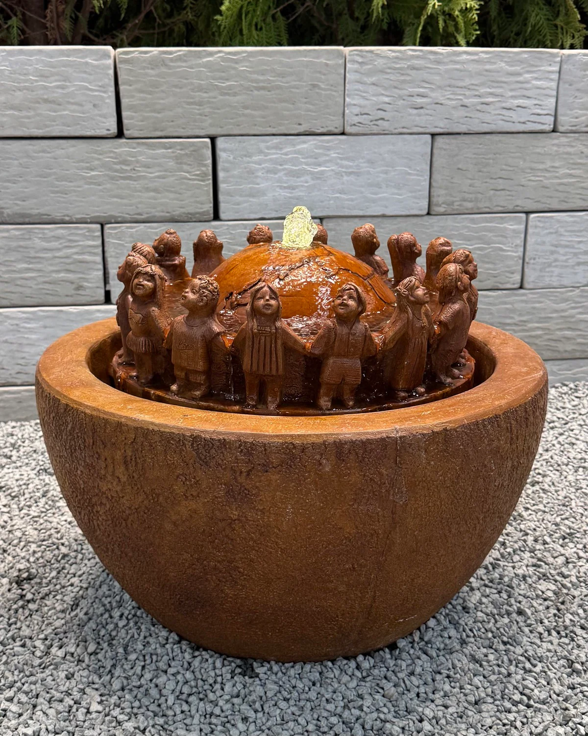 Children of Peace Around the World Fountain 22" Wide