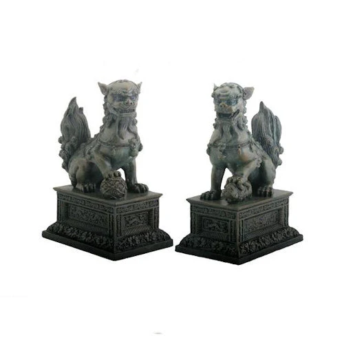 Chinese Guardian Lion Bookends