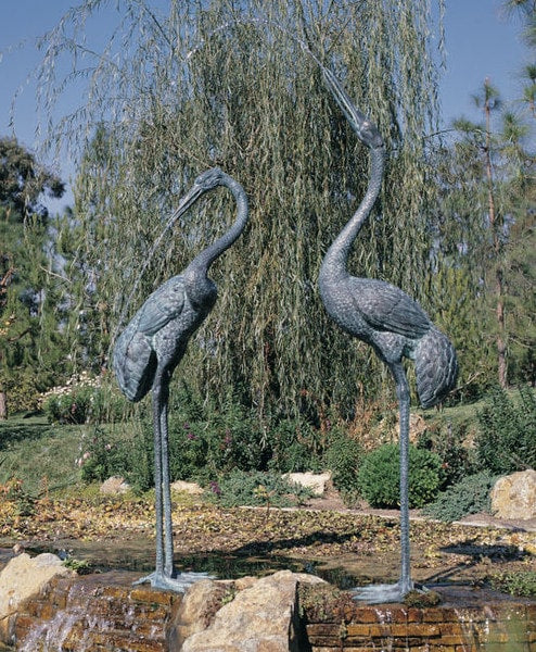 Crane Pair, Extra  Large Piped Feature