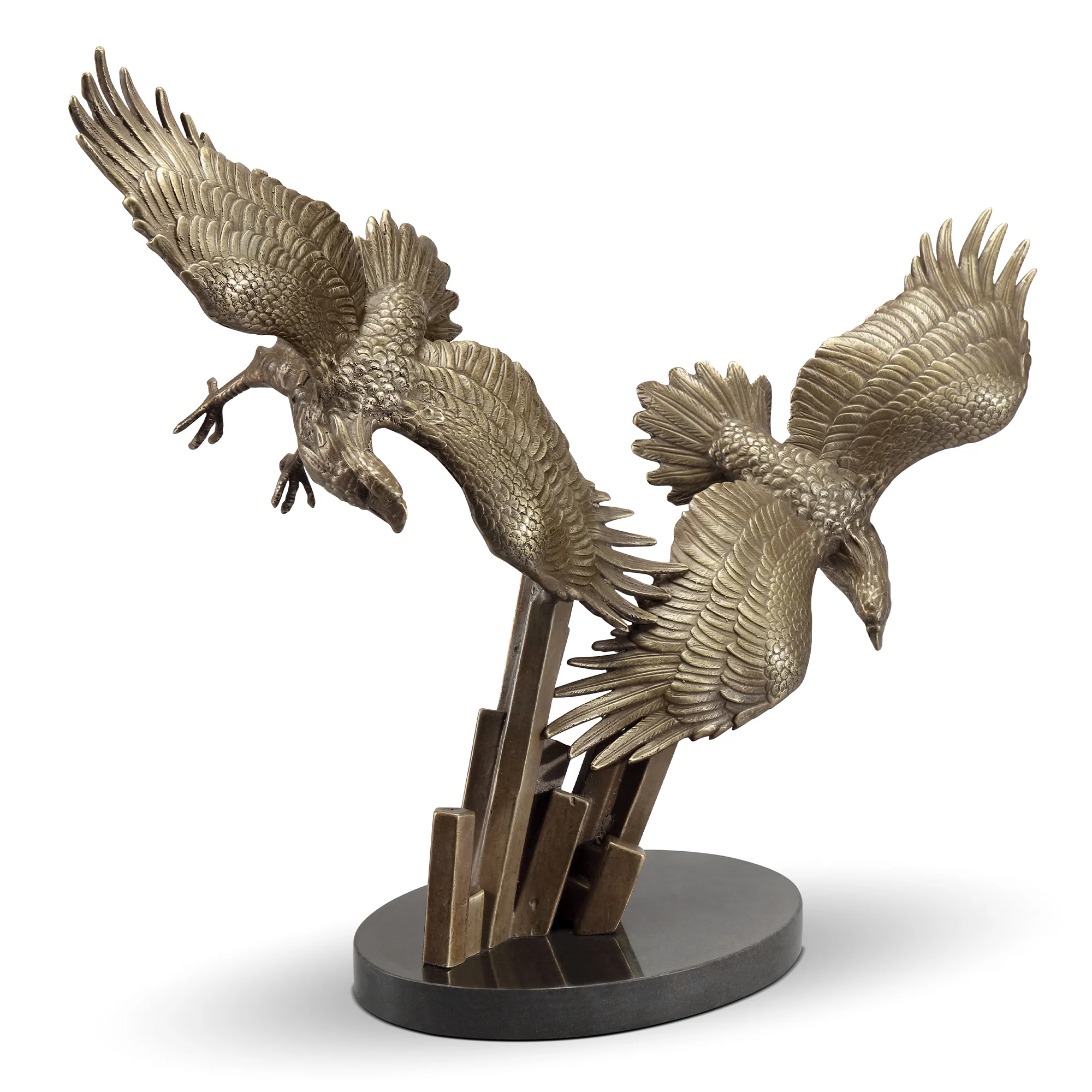 Eagles in Flight Sculpture Wings of Freedom 12.5" H - Image 3