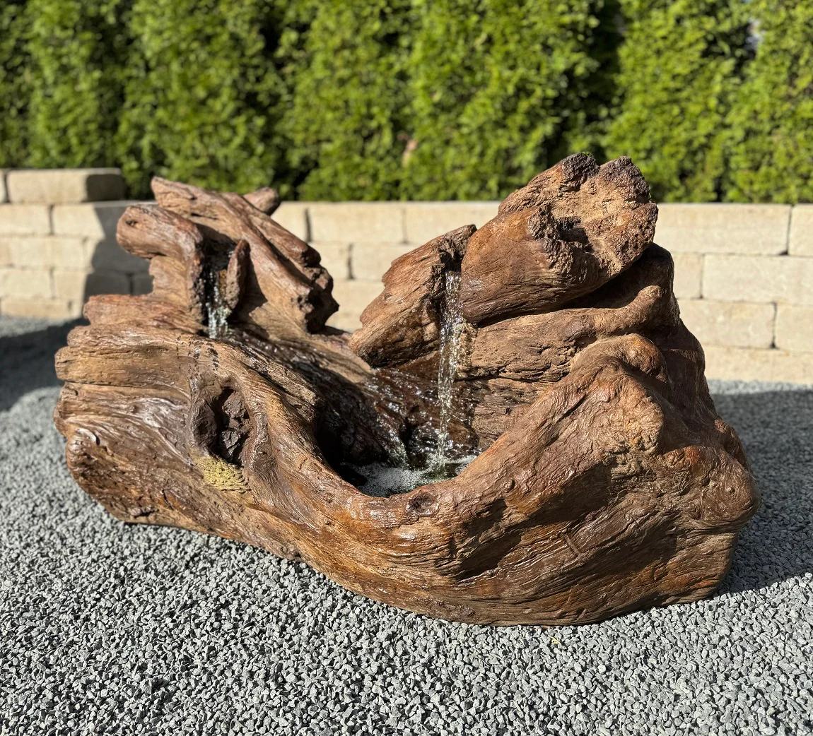 Fallen Logs Driftwood Garden Fountain with Light 45" L - Image 3