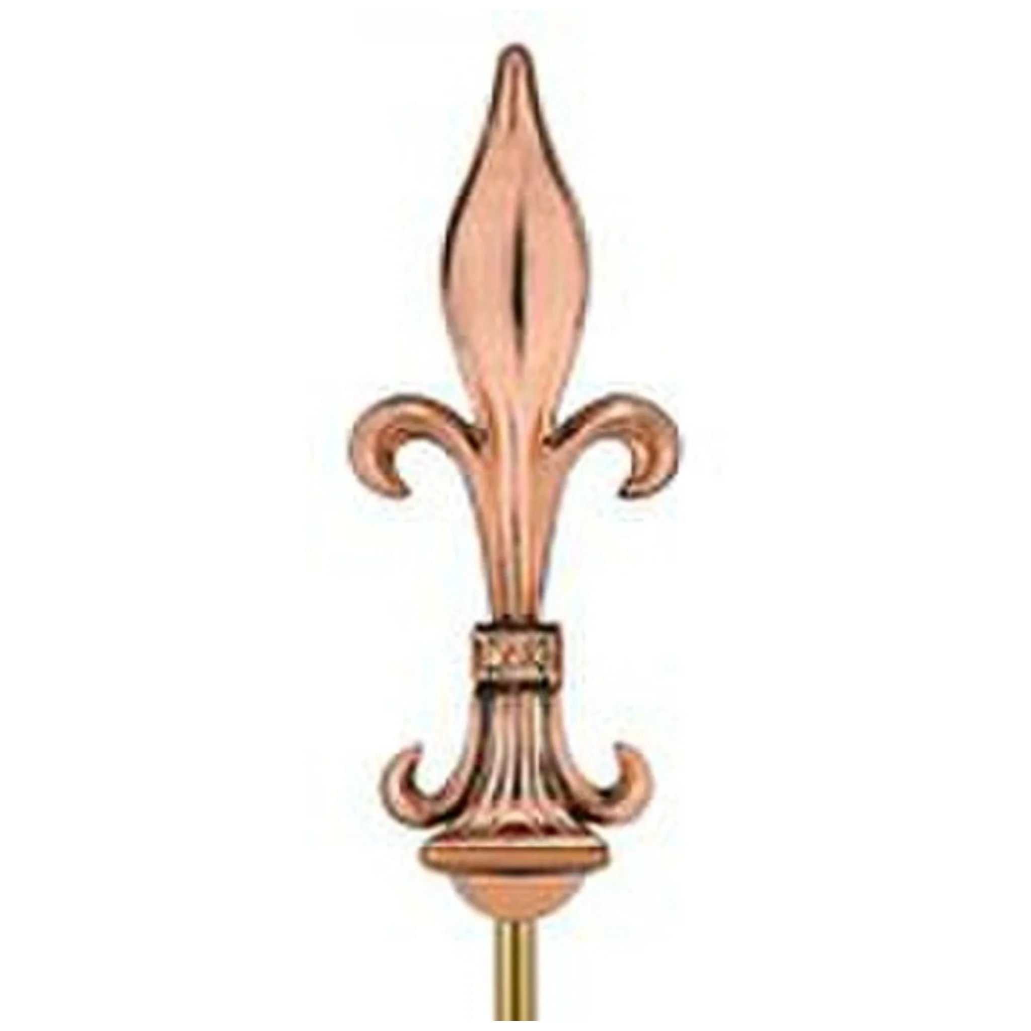 Fleur De Lis Copper Finial - 27" High