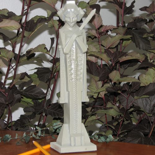 Frank Lloyd Wright Garden Sprites Pair 12" Sculptures - Image 2