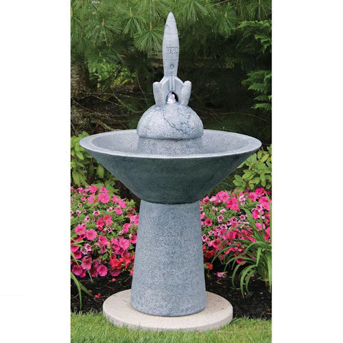 Garden Rocket Ship Fountain