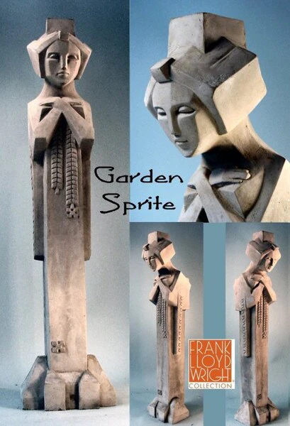 Garden Sprite Sculpture by Frank Lloyd Wright 31" High - Image 2