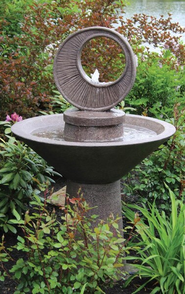 Garden Sunburst Fountain with Light - Image 3