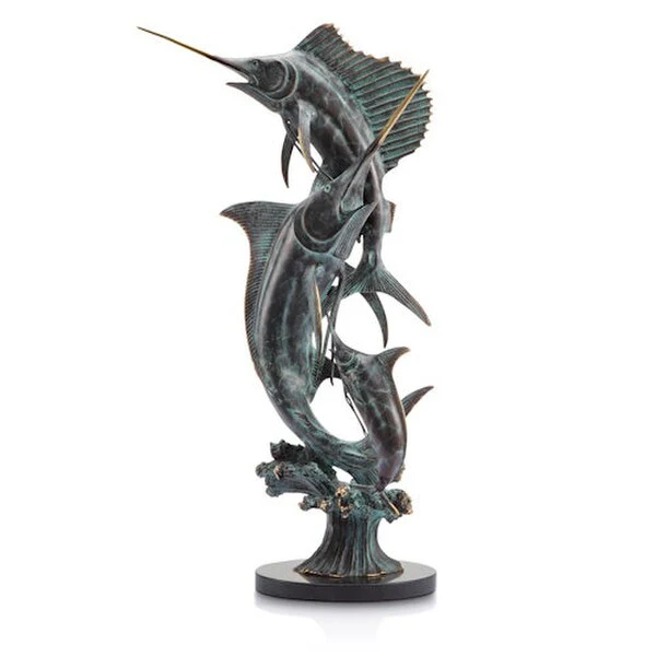 Grand Slam Marlin & Sailfish Statue