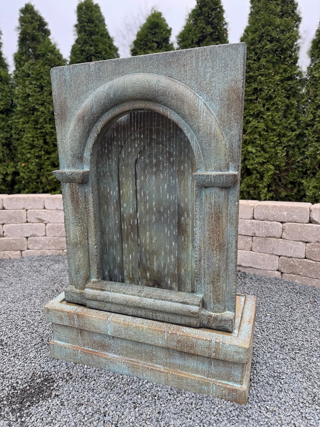 Grotto Falling Diamonds Fountain with Light 42" High - Image 2