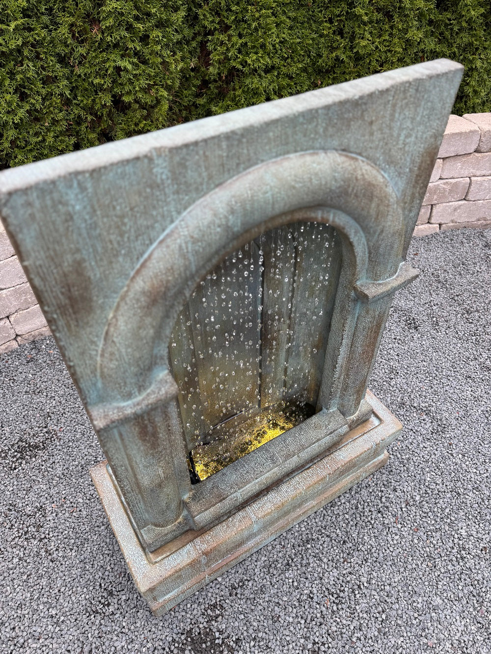 Grotto Falling Diamonds Fountain with Light 42" High - Image 3