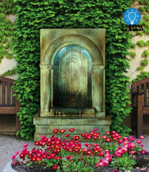 Grotto Falling Diamonds Fountain with Light 42" High - Image 4