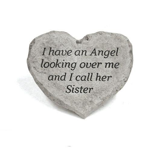 Heart Stone Memorial For Sister - Image 2