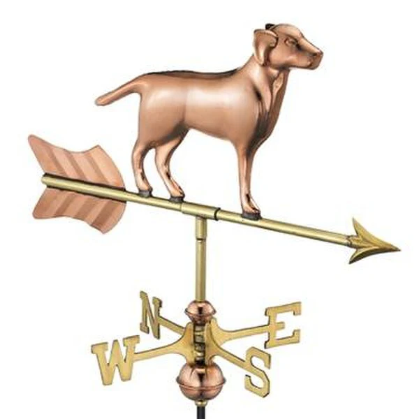 Labrador Retriever Weathervane Garden Pole