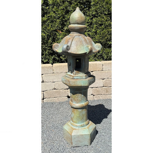Oriental Pagoda Lantern Garden Sculpture – 40" High