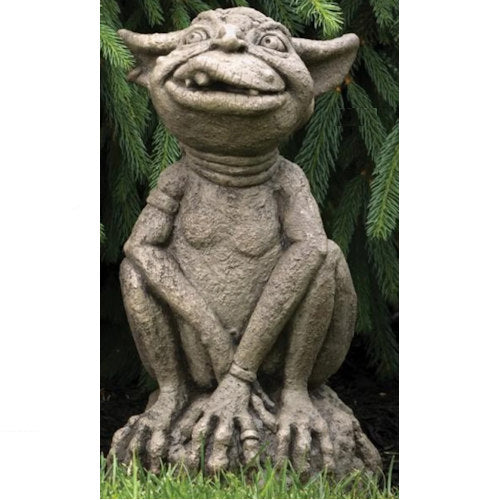 Orson Ogre Cement Garden Statue 18.25" High