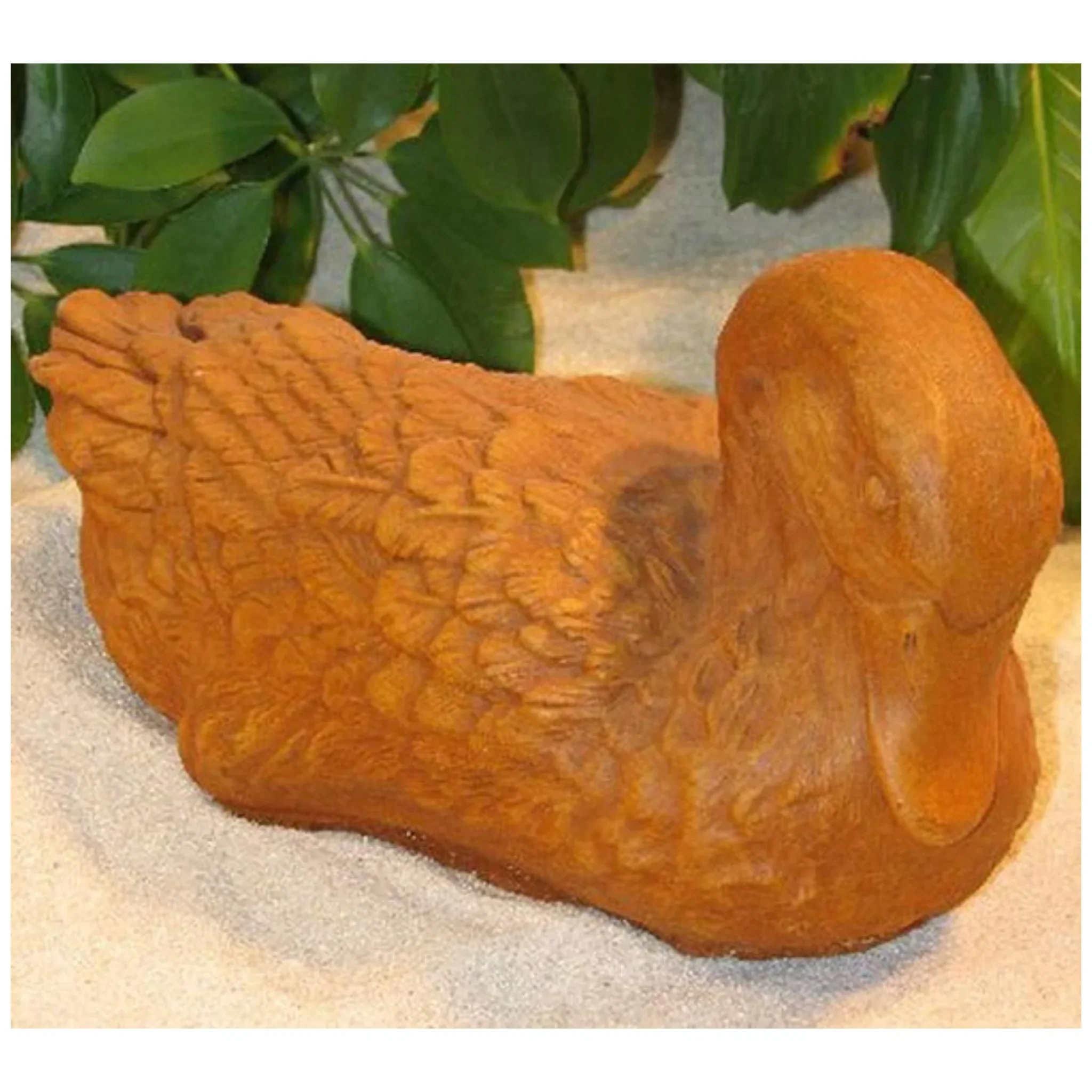 Reclining Duck Sculpture 12" Long - Image 2