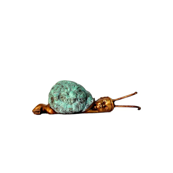 Small Snail Baby Bronze Statue