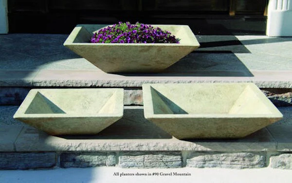 Square Low Bowl Planter 30" - Image 3